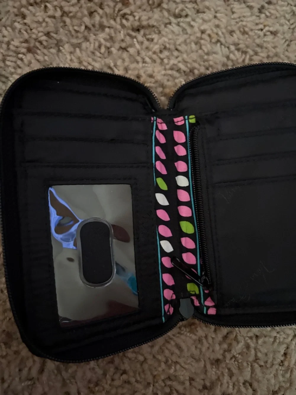 Vera Bradley Vibrant Floral Zip-Around Wallet in Multicolor - Picture 6 of 10